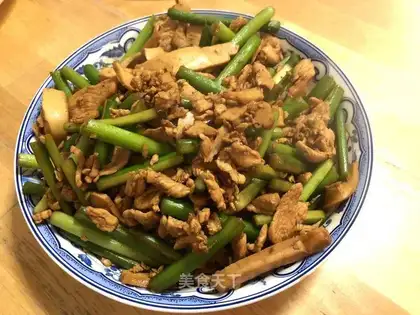 Garlic fried meat