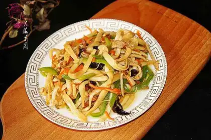 Fried sea mushrooms