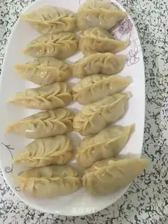 Three fresh dumplings