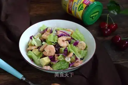 Cream shrimp salad
