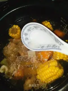 Corn steak soup