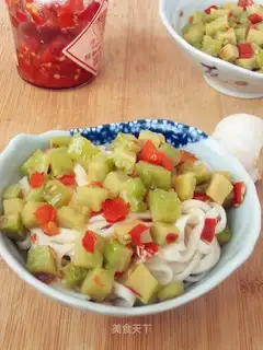 Bitter melon with pepper sauce
