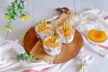 Peach yogurt