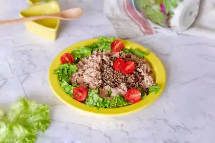 Quail tuna salad