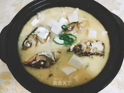 A tofu soup for duck fish