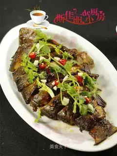 Dry-burned mackerel