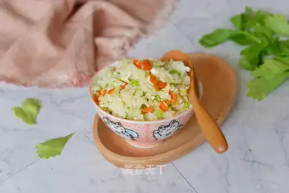 Creamed egg fried rice