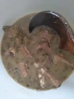 Bone green bean soup