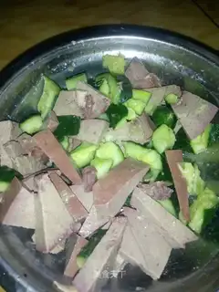 cucumber with liver