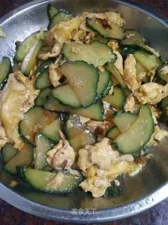 cucumber fried eggs