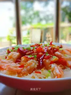 Garlic fan shrimp