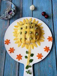 Sunflower omelet