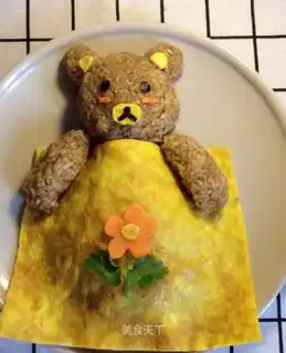 Little bear's covered in soy sauce
