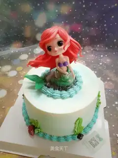 A mermaid princess cake