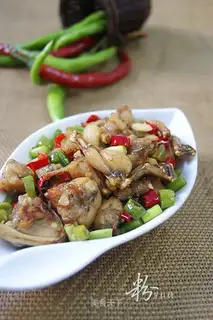 Frog with pickled pepper