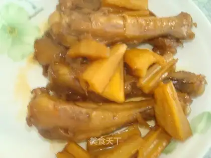Lotus root and duck fin root
