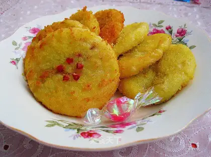 Egg flavor potato cake