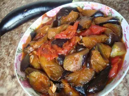 Roasted eggplant with tomatoes