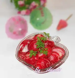 Apple vinegar water radish