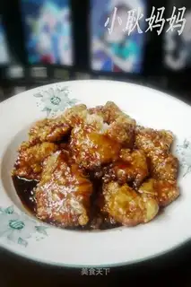 Sweet and sour pork slices