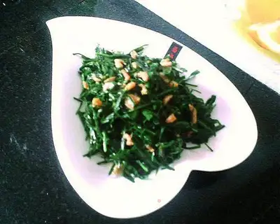 stir-fried leeks with sea rice