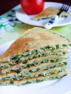 Leek egg cake