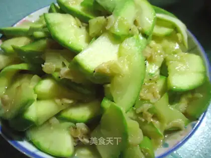 Shrimp-skinned zucchini