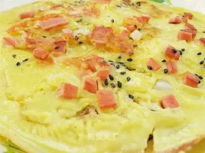 Tomato ham egg cake