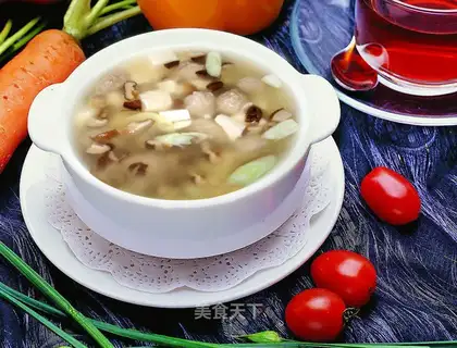Tofu meatball soup