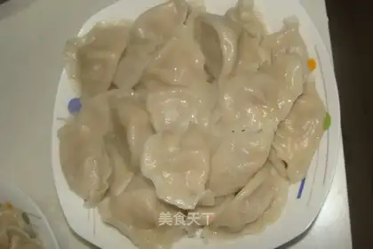 Dumplings with cilantro, pork and cabbage