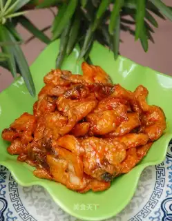 Sweet and sour fish slices