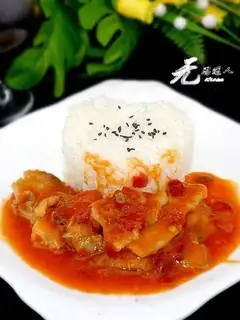 Hot and sour pork rice