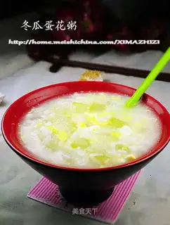 Winter melon egg porridge