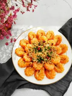 Garlic roasted shrimp