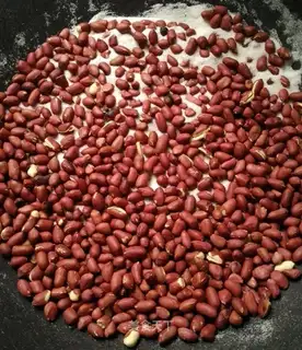 Salted peanut rice