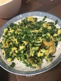 Cream fried eggs