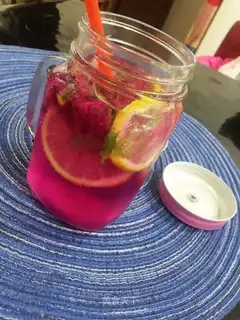 Summer fruit and tea