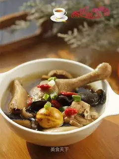 Chicken soup for mushrooms