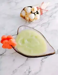 Baby eats cucumber mud