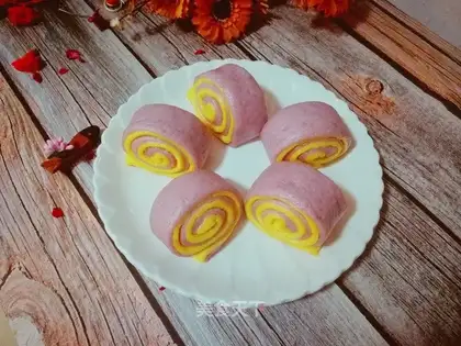 Potato pumpkin double rolls