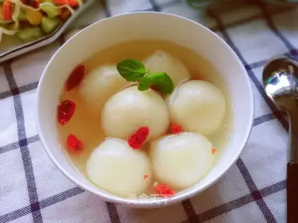 Cream cheese with heart and soup