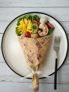 Flower beam salad