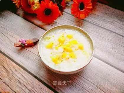 Apple rice congee