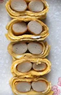 Crab stick egg rolls