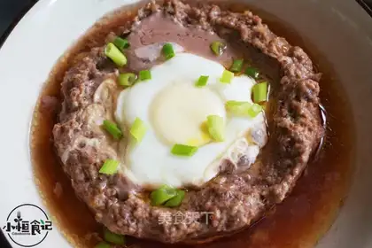 Dry beige meatloaf
