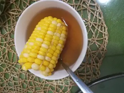 ♪ Taste corn pork soup ♪