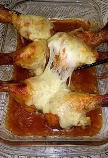Cheese chicken leg
