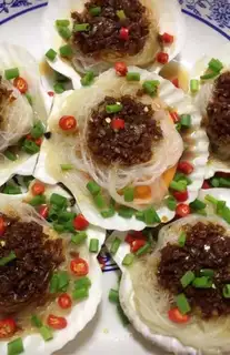 Steam scallops