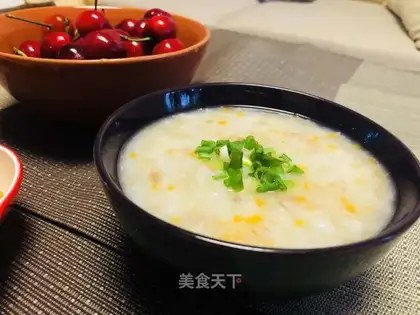 Carrot beef congee