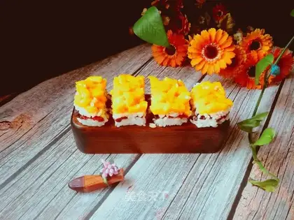 Cranberry mango rice cake